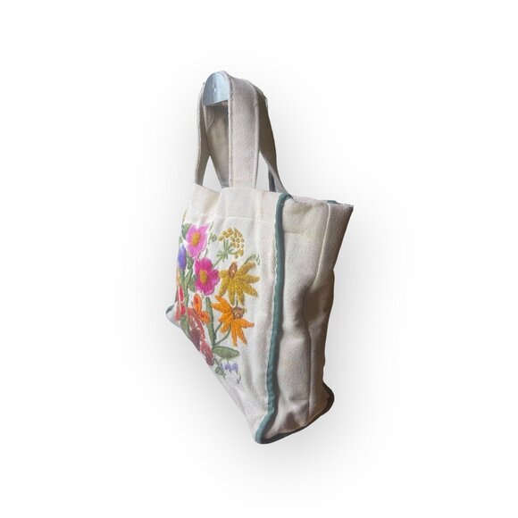 VTG Floral Mushroom Embroidered Tote - Picture 4 of 11